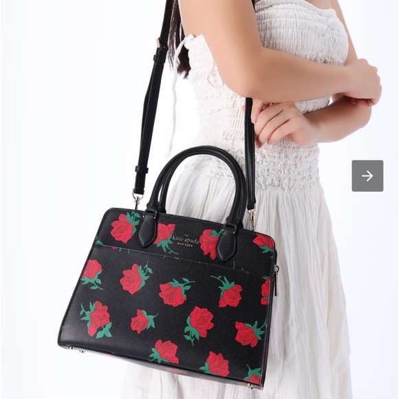 NWT Kate Spade Madison Rose Satchel Bag - Picture 1 of 7